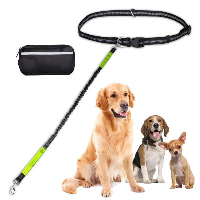 China Stocked Sports Dog Fanny Pack Pet Poop Bag Holder Thoughtful Leash Handrail Free Leash for sale