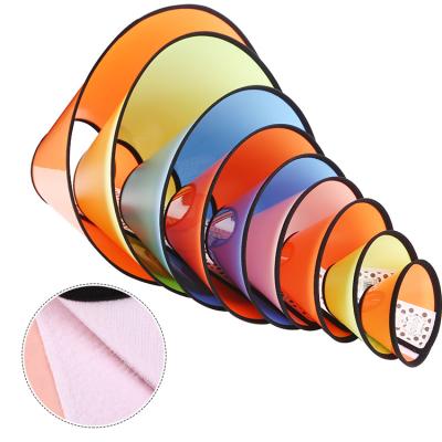 China Personalized Dog Cat Wound Healing Protection Cover Cone Shape Anti-bite Pet Protective Collar for sale