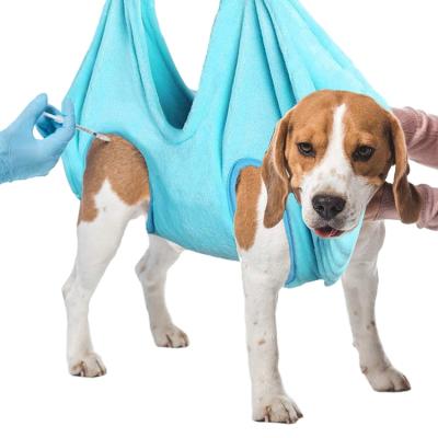 China Pet Supplies Towel Cat Nail Clip Trimming Bathing Bag Breathable Pet Grooming Hammock for sale