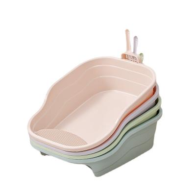 China Amazon Large Pet Stocked Cat Toilet Cat Litter Box Supplier for sale