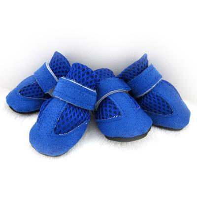 China Mesh Dog Shoes Breathable Anti-slip Stocked Dog Bumps Pet Sports Shoes Puppy Paw Protectors For Small Dog for sale