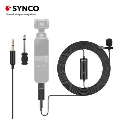 China SYNCO Lav-S6P Lavalier Microphone Omnidirectional Condenser Microphone MIC with 3.5mm to Type-C Adapter for DJI Osmo Pocket for sale