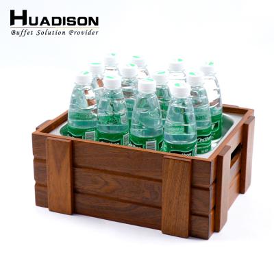 China Home.Restaurant.Bar.Hotel.Wedding Huadison Huadison Hotel Food Rack Display Buffet Sapele Wood Bread Supply Fruit Basket for sale