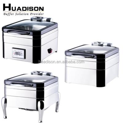 China Wedding Caterers & canteens & restaurants & Huadison Hotel Restaurant Supplies 4 Liter Small Chafing Dish Chef Dish Set Food Chafing Warmer for sale