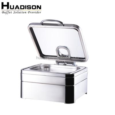 China Wedding Caterers & canteens & restaurants & Hotels Huadison Arabian chafing dish hotel beetle dish buffet catering set warming up square chefing dish for sale