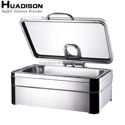 China Wedding Caterers & canteens & restaurants & Modern Electric Hotels Huadison Wedding Party Chafing Dish Buffet Equipment Electric Chafing Dish for Hotel and Restaurant for sale