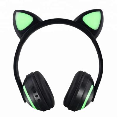 China High Quality Hot Sale Lovely Cat Ear Comfortable Wearing Cute Wireless Earphone Popular Gift For Girls ZW-19 for sale