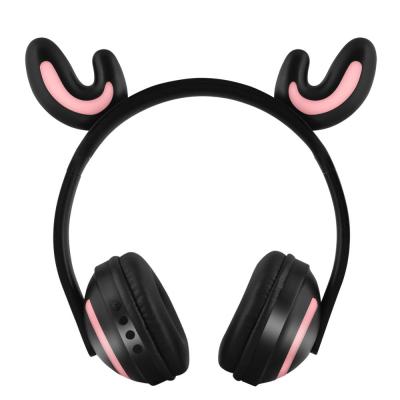 China OEM Factory Wireless Headband LED Lights Ear Cute Earphones Special Gift BT Headset for sale