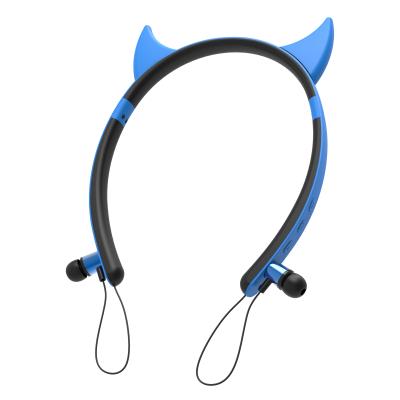 China Zhong Wang 2019 Low FIDELITY Big New Cat/Deer/Devil/Rabbit Ware Earphone Ear Shape Wireless Earphone for Amazon Promotion for sale