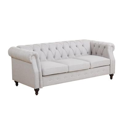 China Chesterfield SOFA Latest Design Sofa Set 3 2 1 Living Room Furniture White Liene Chesterfield Sofa for sale