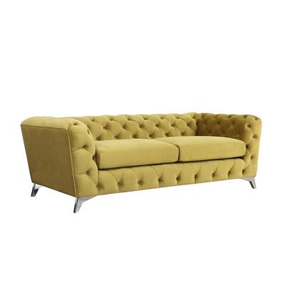 China Chesterfield SOFA Modern Living Room Furniture Set Velvet Chesterfield Sofa for sale