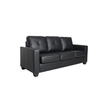 China Design Black Sectional Sofa European Style PU Sofa Set Leather Sectional Sofa for sale