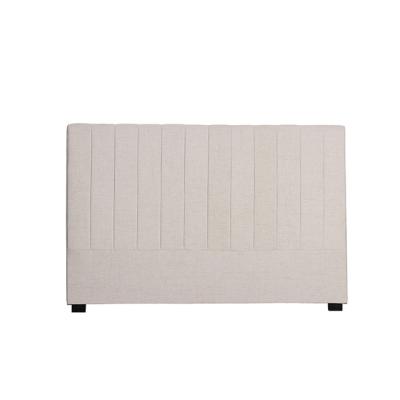 China Home Cheap French King Size Linen Fabric Upholstered Bed Hotel Headboard for sale