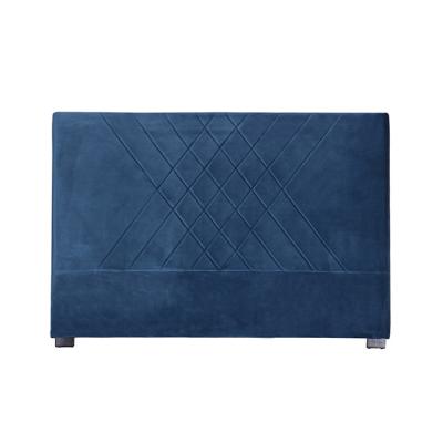 China Home Queen Size French Style Bed Blue Velvet Bed Headboard for sale