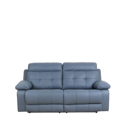 China Manual Home 3 2 Sectional Sofa Modern Blue Air Leather European Style 1 Recliner Sofa Set for sale