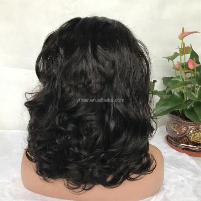 China Handmade Egg Curl Quality Fumi Body Wave Wig Frontal High Density for sale