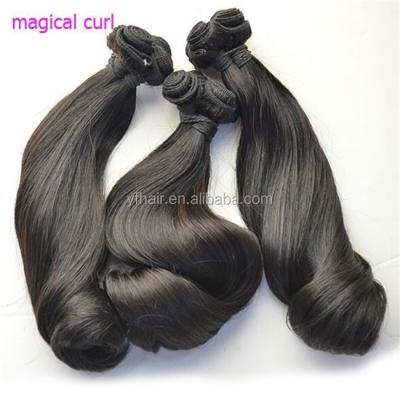 China 100% Virgin Hair Bundles SDD Fumi Super Double Drawn, Fumi Egg Curl /Magical Curl One Length Full Bottom With Good Quality Factory Wholesale Price for sale