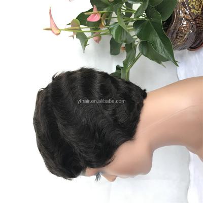 China 100% Finger Wave Factory Lace Finger Wave Wig 10a Grade Machine Made Hair Not for sale