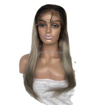 China Popular Product Factory 1b/grey Pretty Wave Wig Fronral Straight Hot Silky Straight Wig for sale