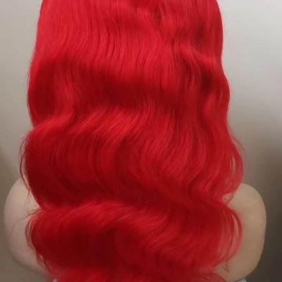 China Red/Orange/Blue/Brown/Burgundy/99j/613/Blonde/Pink Color Lace Silky Straight Wave Wigs With Good Quality for sale