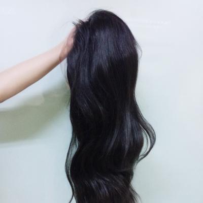 China 100%virgin hair perfect lady tangle free huamn human hair brazilian grade 8A9A virgin 100% human full lace wig with baby hair for sale