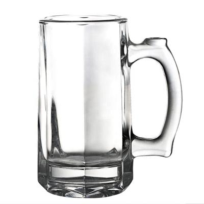 China NO Beer Mug Set 2-20 Ounce Europe Heavy Bar Thick Glass With Handle - Stein Cup For Home Beer Party BBQ for sale