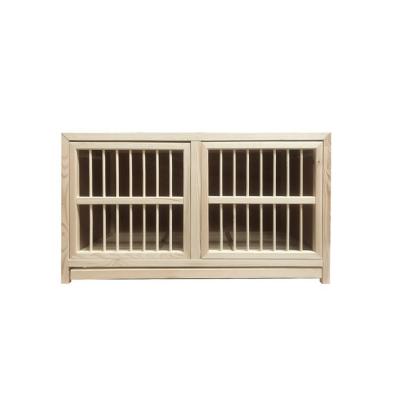 China Customizable Designed Birds Flip Up Door Wooden Aviary Pigeon Nest Breeding Cage for sale