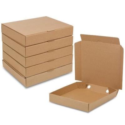 China Recycled Materials Wholesale Custom Cheap Printed Personalized All Size 9 10 11 12 14 18 Inch Corrugated Fries Burger Kraft Paper Pizza Boxes for sale