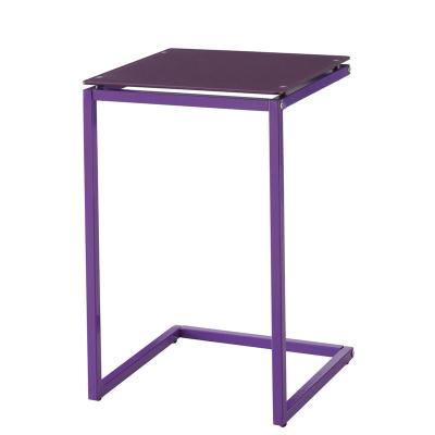 China Simple  easy to assemble Bed Side Table Modern Bedroom Living Room Sofa Square Metal c Shape End Table Side Table for Living Room Luxury for sale