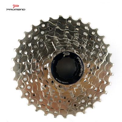 China PROMEND BICYCLE STEEL CASSETTE FOR MOUNTAIN BIKE 9 SPEED LET GO SILVER COLOR 27 SPEED SPROCKET for sale