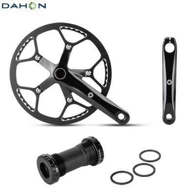 China Road Bikes Dahon Crankset Folding Bike 55t CNC Polished In One Piece Speed ​​Road Bike Cranksets Aluminum Alloy Bicycle Chianwheel P8 Model for sale