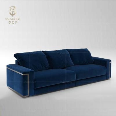 China Newest European Sassuolo Style 3 Seat Sofa Designs Classic Chesterfield Sofa Set Furniture Living Room for sale