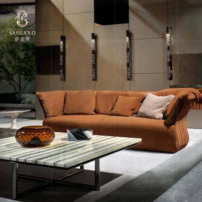 China Modern Home Furniture Sofa Set Sectional Soft Sofa Set Fashinable Design Sassuolo 2020 Italian Top Living Room Fabric Couch for sale