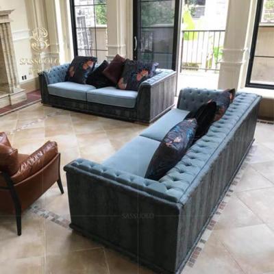 China European fashionable living room furniture luxury comfortable collocation sassuolo style sofa set for sale