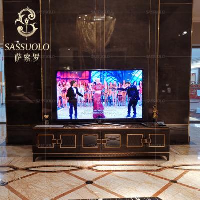 China High quality leather TV stand sassuolo home, cabinet, living room cabinet, marble TV table for sale