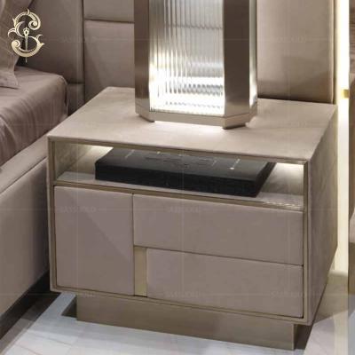 China Modern simple hotel nightstand high quality European SASSUOLO bedroom furniture for sale