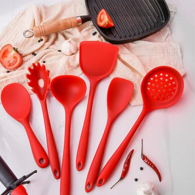 China Sustainable Silicone Kitchen Utensils Set: Heat Resistant Silicone Cooking Tools For Non-Stick Cookware for sale