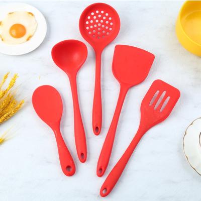 China Disposable Kitchen Utensil Set Utensil-Silicone Nonstick Cooking Utensils Heat Resistant Set for sale