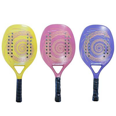 China Beach Tennis Racket Full Carbon Professional Soft EVA Face Padel Tennis Racquet Adult Rackets for sale