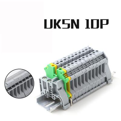 China UK5N UK Series DIN Rail Screw Clamp Terminal Blocks 0.2-4mm² 800V 41A for sale