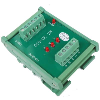 China 3 Channels Differential TTL into Collector 24V HTL Signals Converter for PLC NPN or PNP for sale