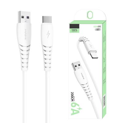 China 50W 6A Fast Charging Data Cable USB Type C Quick Charge Cable QC3.0 For Cell Phones for sale