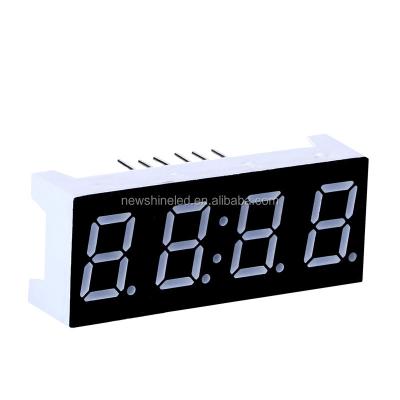 China Free Sample Semi-outdoor Colors 0.80 Inch FND LED 4 Blue White Digits Indoor 7 Segment Display for sale