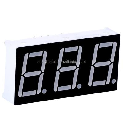 China Indoor digital score green led display panel 0.28 inch led 7 segment display treble 3 digits for digital 7 segment led display for sale