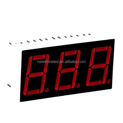 China Indoor factory developing 0.56 inch 7 segment led display 3 digit led digital display for outdoor 7 segment signage display for sale