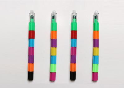 China non-sharpening  pencil   Advertising stationery colorful 9 bullets push pencil for sale