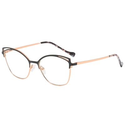 China For Cat Eye Metal Anti Blue Light Glass Computer High Quality Reading Glasses Reading Glasses for sale