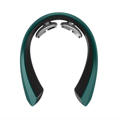 China TENS+EMS Electric Neck Shoulder Massager Shiatsu Pulse Back and Neck Massager Smart Wireless Head Massager for sale