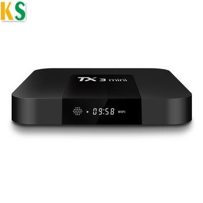 China HD TV Quad Core TX3 Amlogic s905w TX3mini Android 7.1 Mini With Google Media Player Smart TV Store Box for sale