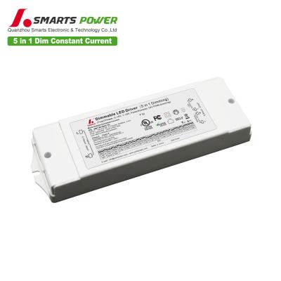 China Indoor led lights 60w Multi-current adjustable 5 in 1dimmable led power supply driver 600ma 60w for sale